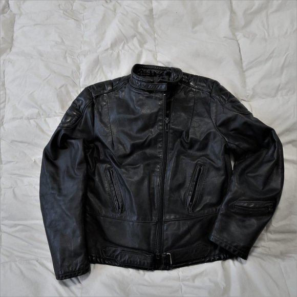 Leather Moto/Biker Jacket & Pants Smaller Size - Picture 4 of 9